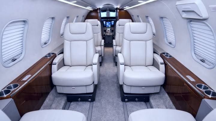 Learjet 45 Cream Interior